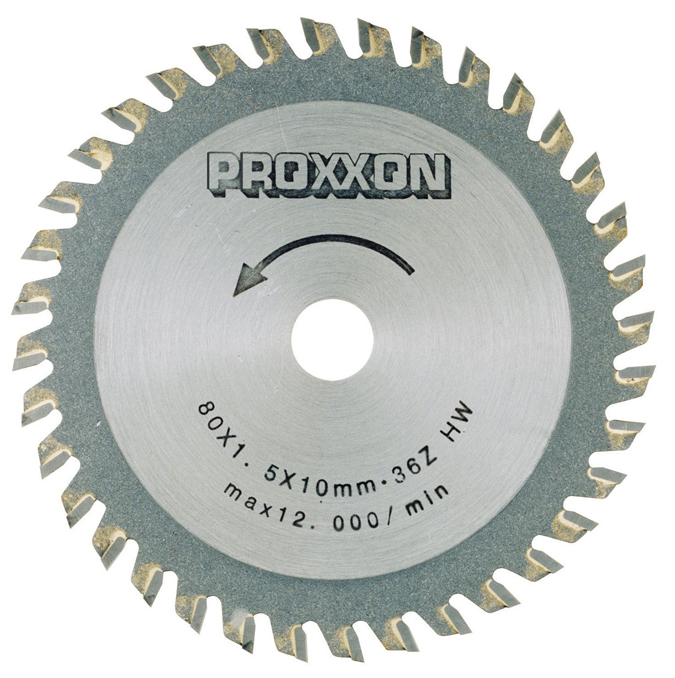 Sågklinga Proxxon; 80x1,6x10,0 mm; Z36