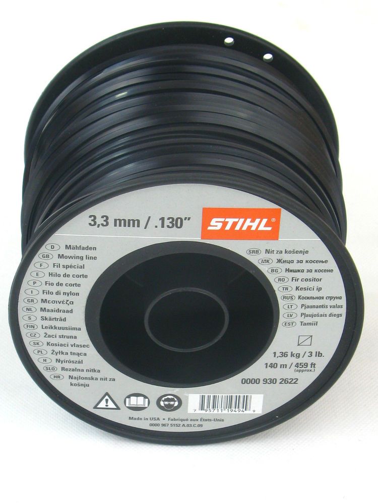 Trimmertråd Stihl; 3,3 mm x 142 m 4 -kants