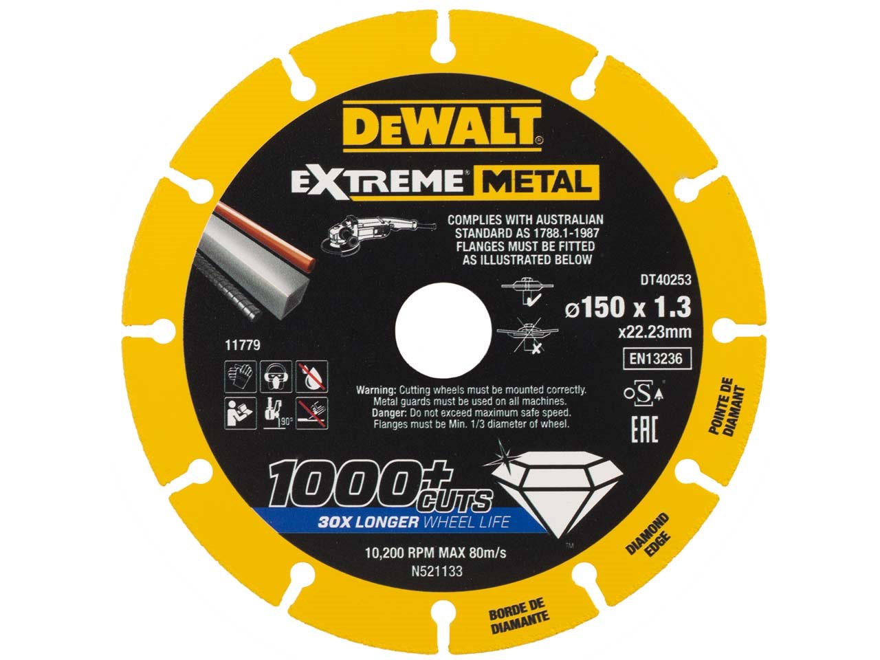 Diamantkapskiva DeWalt DT40253-QZ; 150 mm