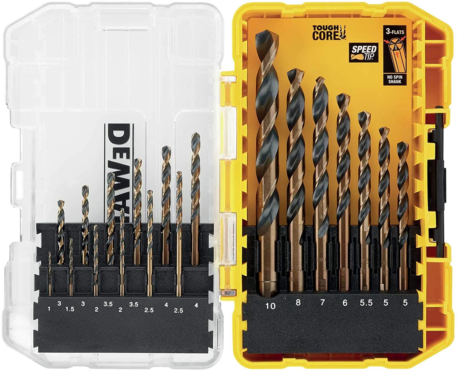 Borrsats DeWalt DT70728-QZ; 1-10 mm; 19 st.
