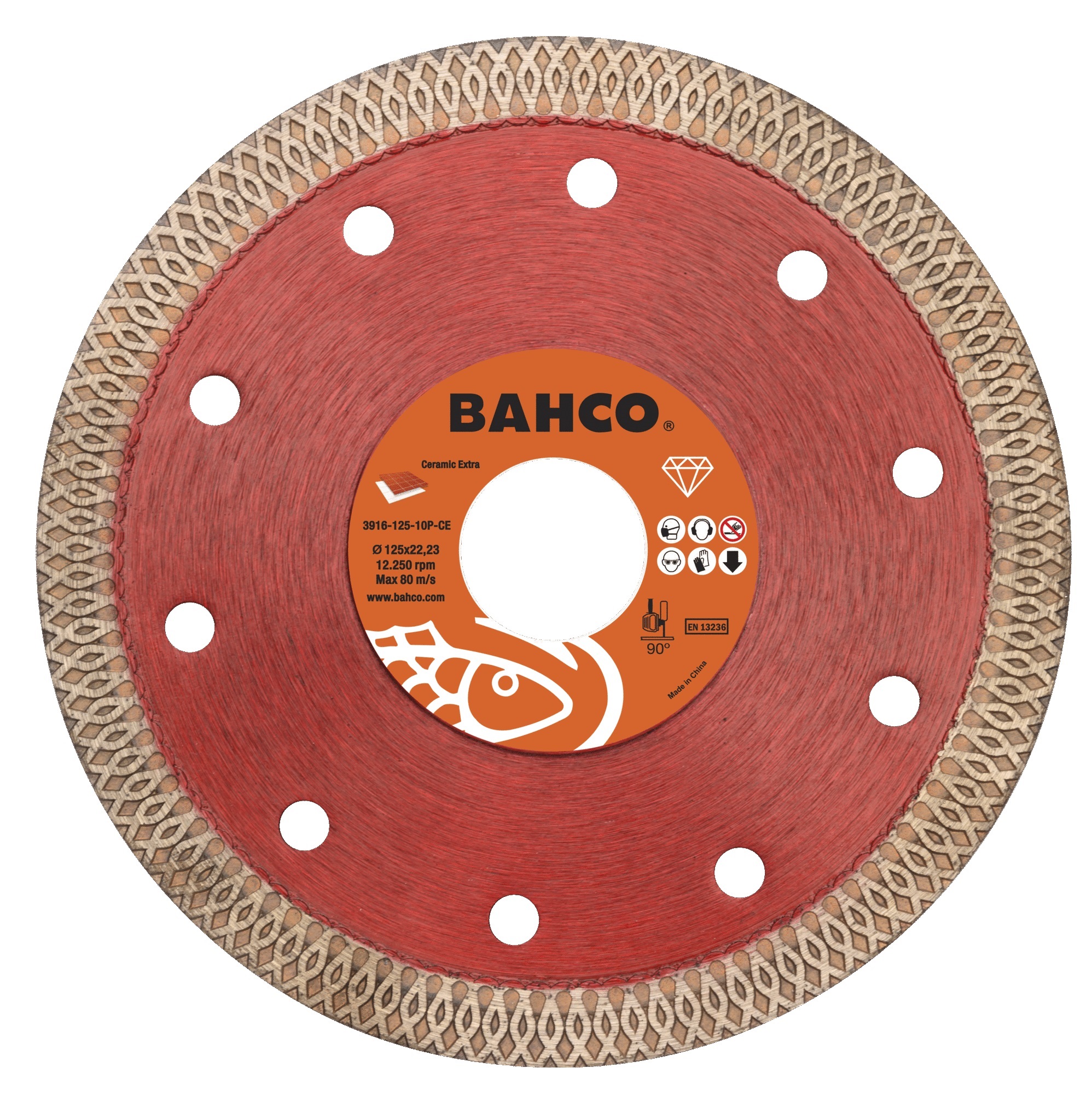 Diamantkapskiva Bahco 3916-125-10P-CE; 125 mm