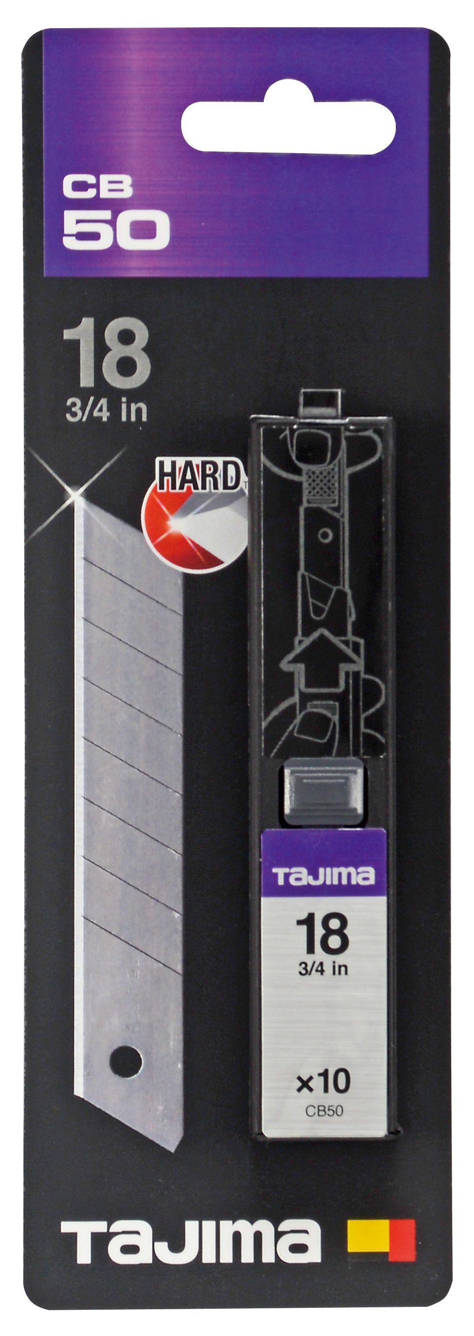 Reservblad Tajima CB50; 18 mm; 10 st.
