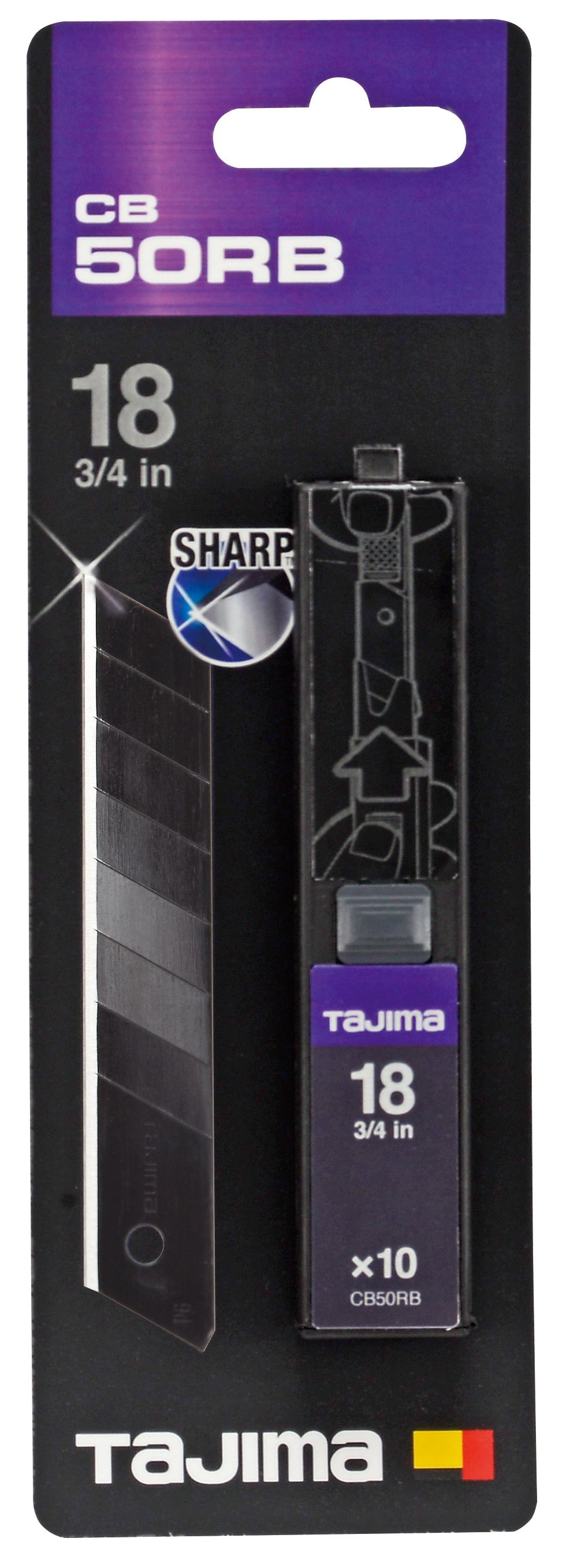 Reservblad Tajima CB50RB; 18 mm; 10 st.