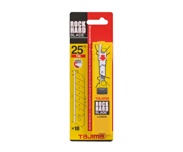 Reservblad Tajima LCB65C/Y1; 25 mm; 10 st.