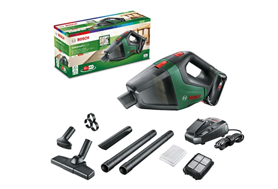 Trådlös dammsugare Bosch Universal Vac 18; 18 V; 1x2,5 Ah batt.