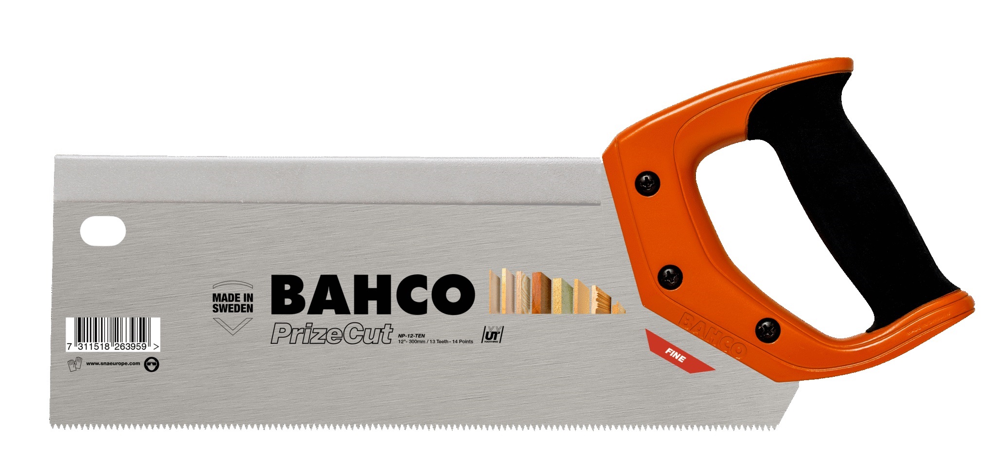 Handsåg  Bahco PrizeCutNP-12-TEN; 300 mm; För trä