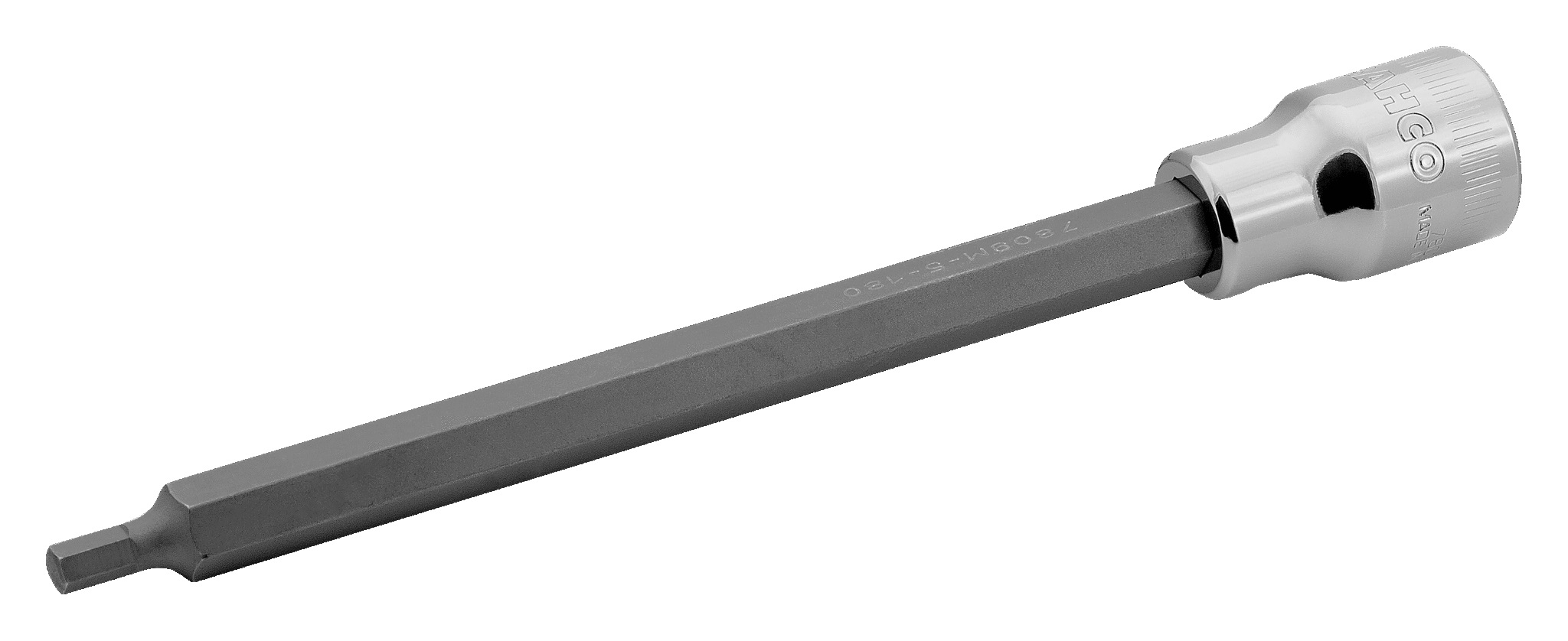 Hylsa med spindel Bahco 7809M; 1/2''; HEX5; 180 mm