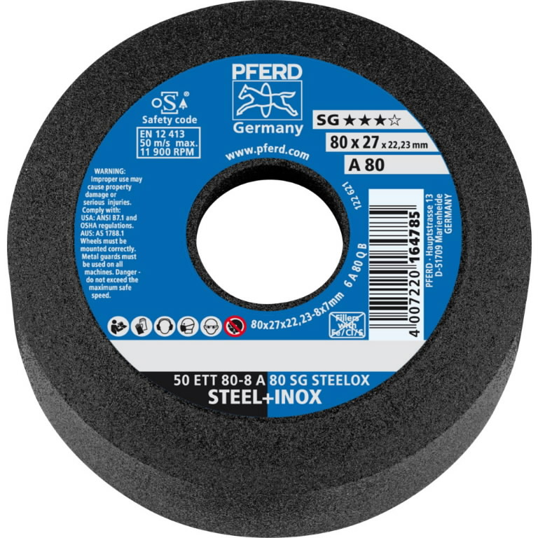 Sliphuvud Pferd SG Steelox; 80x27 mm; A80