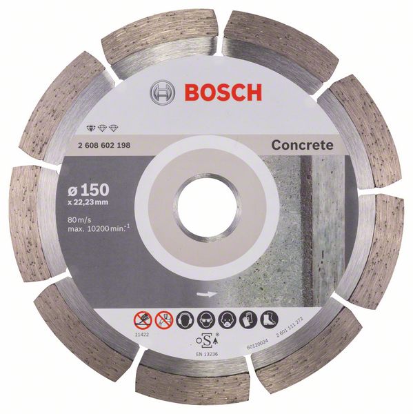 Diamantkapskiva Bosch PROFESSIONAL FOR CONCRETE; 150 mm