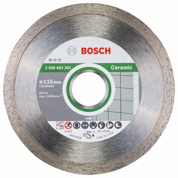 Diamantkapskiva Bosch PROFESSIONAL FOR CERAMIC; 115 mm