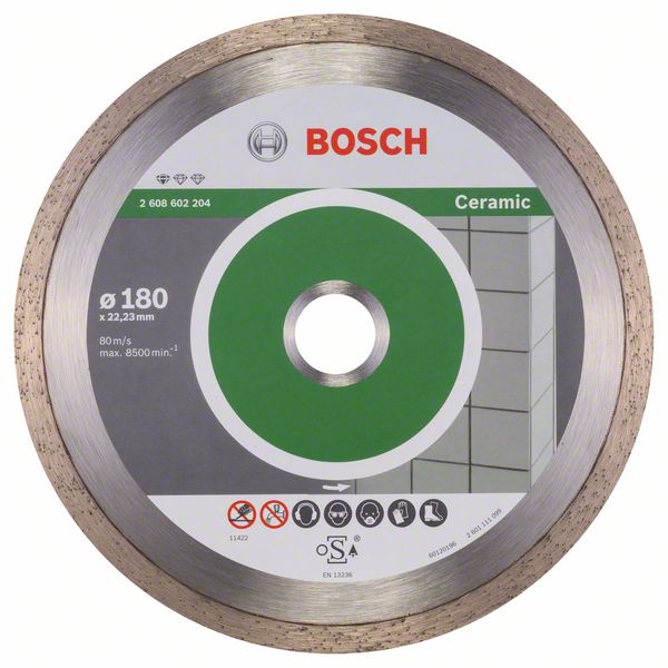 Diamantkapskiva Bosch PROFESSIONAL FOR CERAMIC; 180 mm
