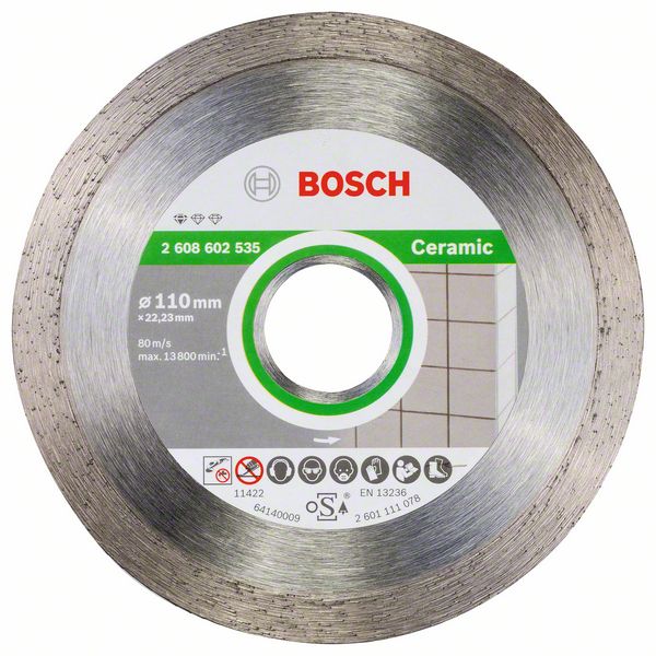 Diamantkapskiva Bosch PROFESSIONAL FOR CERAMIC; 110 mm