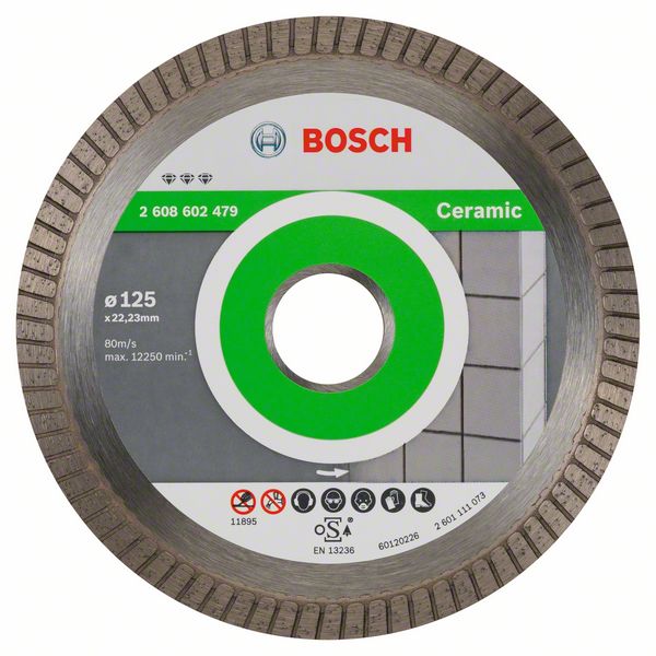 Diamantkapskiva Bosch BEST FOR CERAMIC EXTRACLEAN TURBO; 125 mm