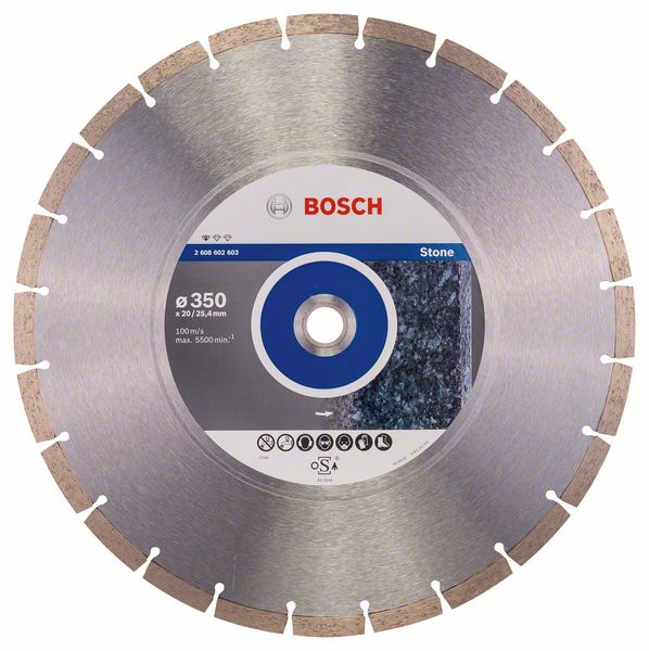 Diamantkapskiva Bosch PROFESSIONAL FOR STONE; 350 mm