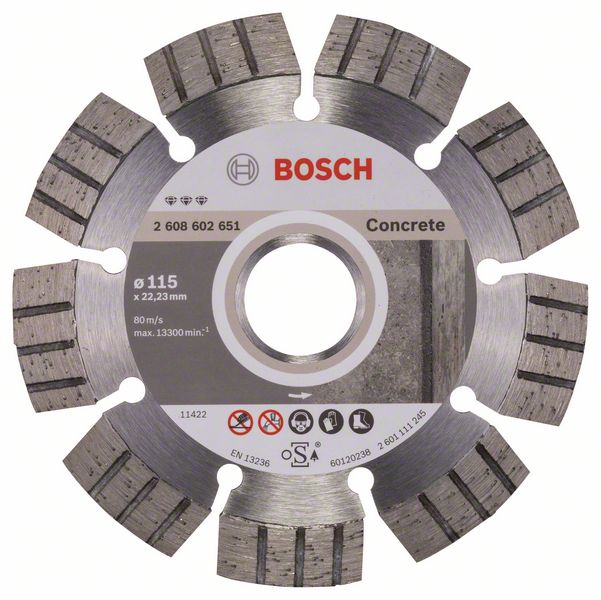 Diamantkapskiva Bosch BEST FOR CONCRETE; 115 mm