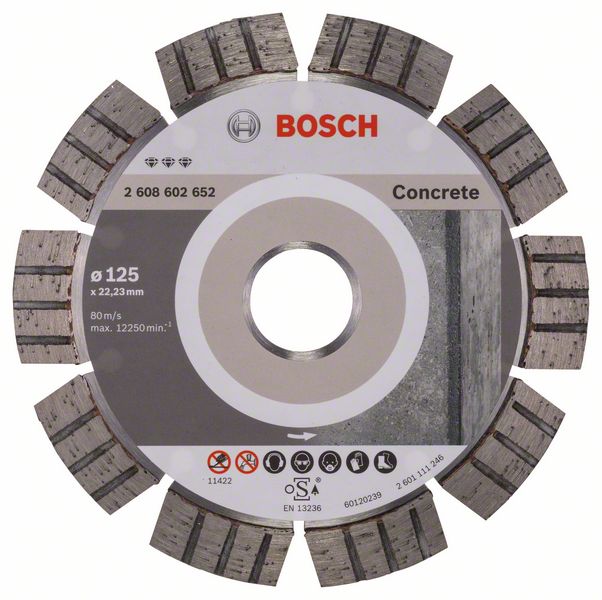 Diamantkapskiva Bosch BEST FOR CONCRETE; 125 mm