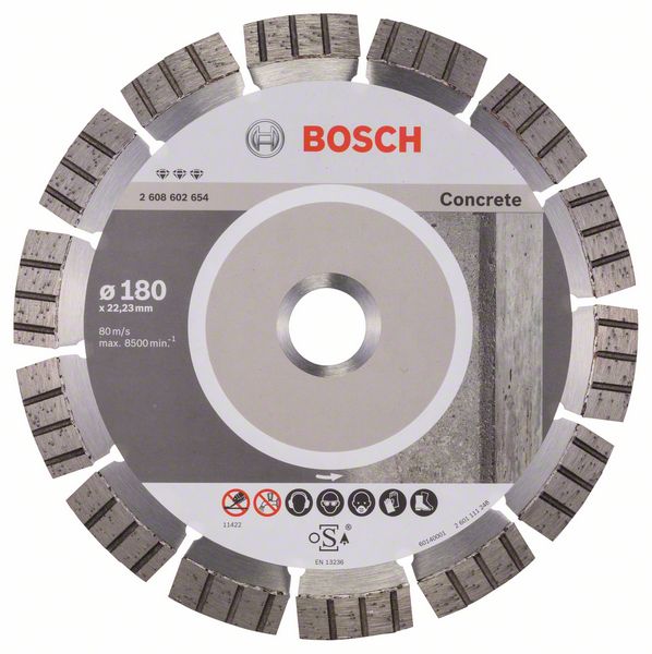 Diamantkapskiva Bosch BEST FOR CONCRETE; 180 mm