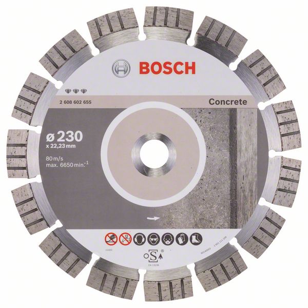 Diamantkapskiva Bosch BEST FOR CONCRETE; 230 mm