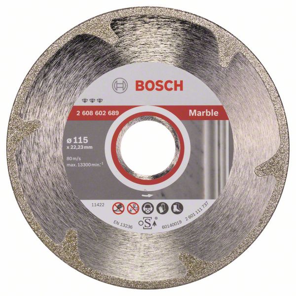 Diamantkapskiva Bosch BEST FOR MARBLE; 115 mm