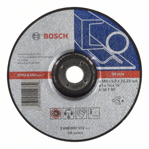 Slipskiva Bosch A 30 T BF; 180x6 mm