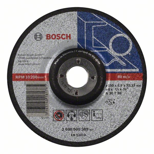 Slipskiva Bosch A 30 T BF; 150x6 mm