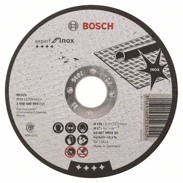 Kapskiva Bosch AS 46 T INOX BF; 125x2 mm
