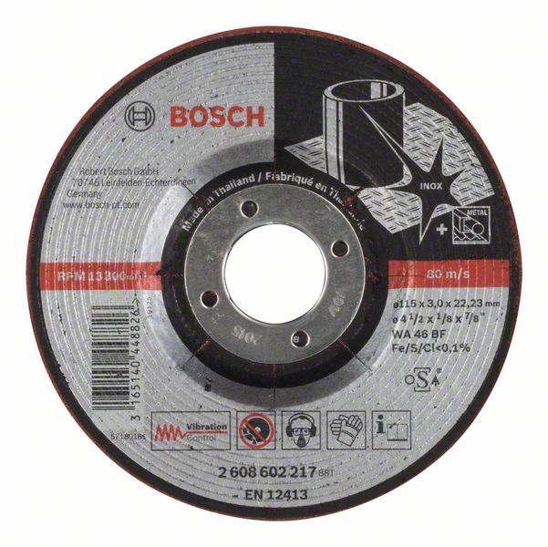 Slipskiva Bosch WA 46 BF; 115x3 mm