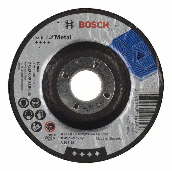 Slipskiva Bosch A 30 T BF; 115x6 mm