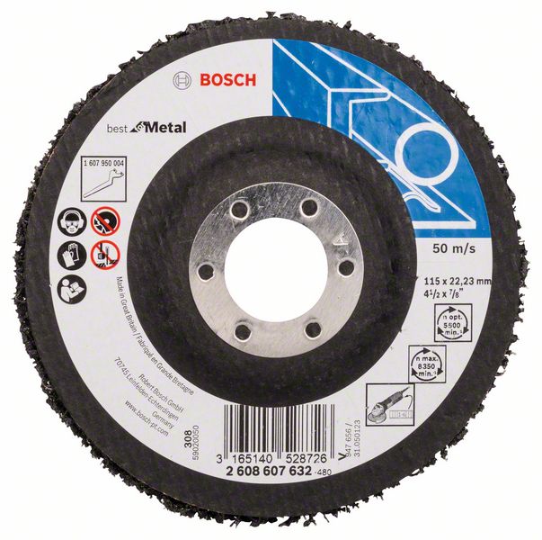 Slipduk Bosch Best for Metal; 115 mm; 1 st.
