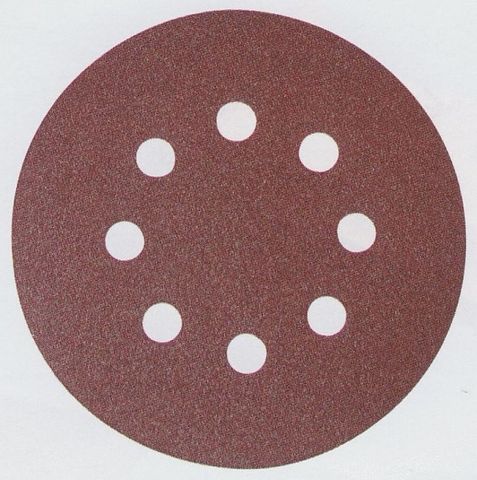 Sandpapper Velcro Backed 125 mm; K80; 10 st.