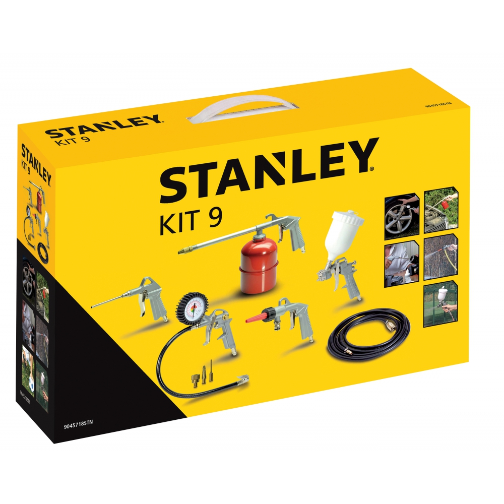 Kompressorset för målning och blåsning Stanley KIT9