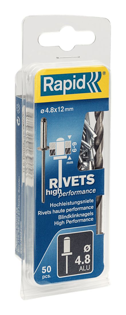Nitar Rapid; Ø4,8 mm; 12 mm; 50 st.