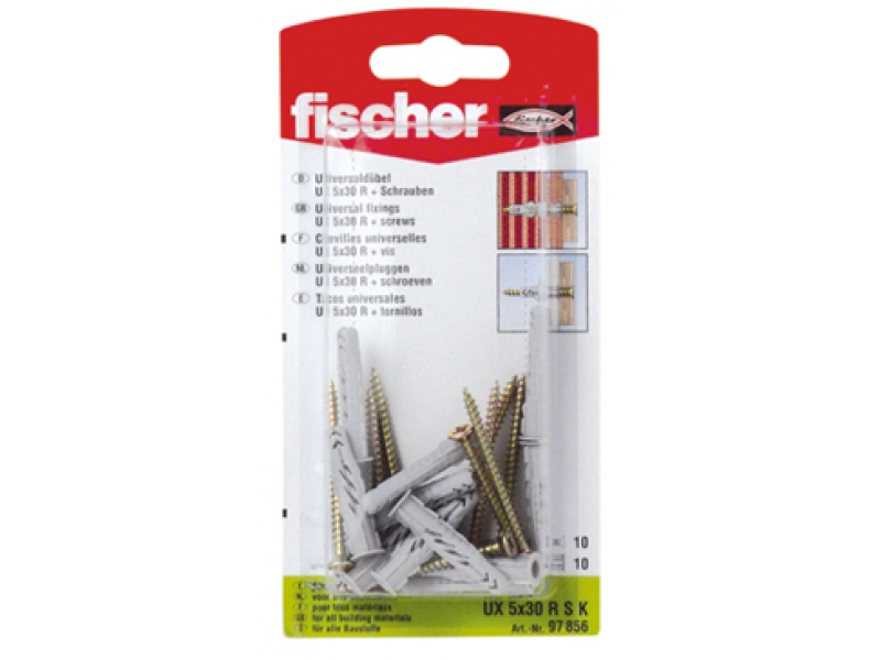 Självgängande skruv  Fischer UX R S; 6x50 mm; 10 st.