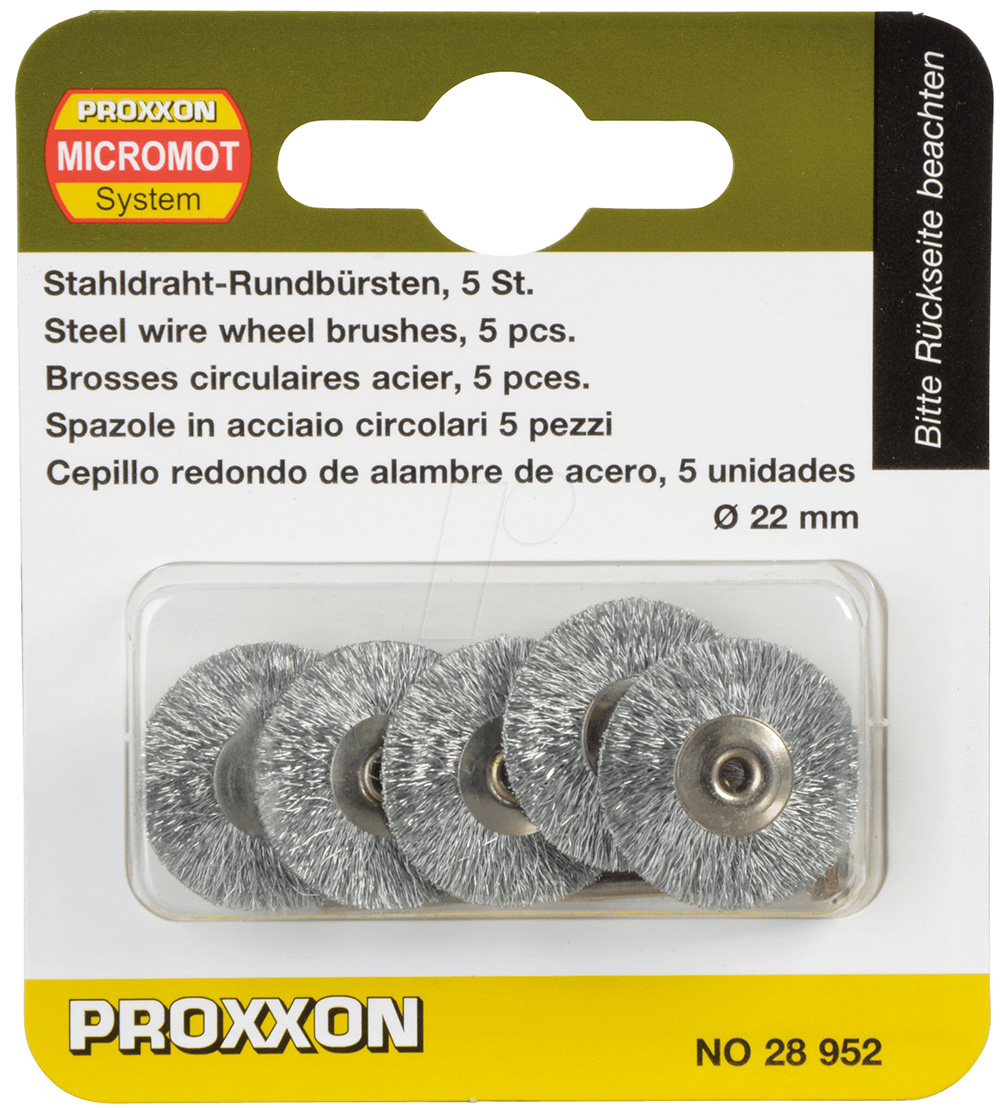 Koppborste Proxxon 28952; 22 mm; 5 st.