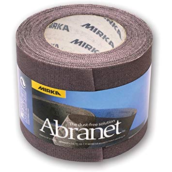 Nätmönstrat slippapper rulla Mirka Abranet 545BI001253R; 75mmx10m; P240