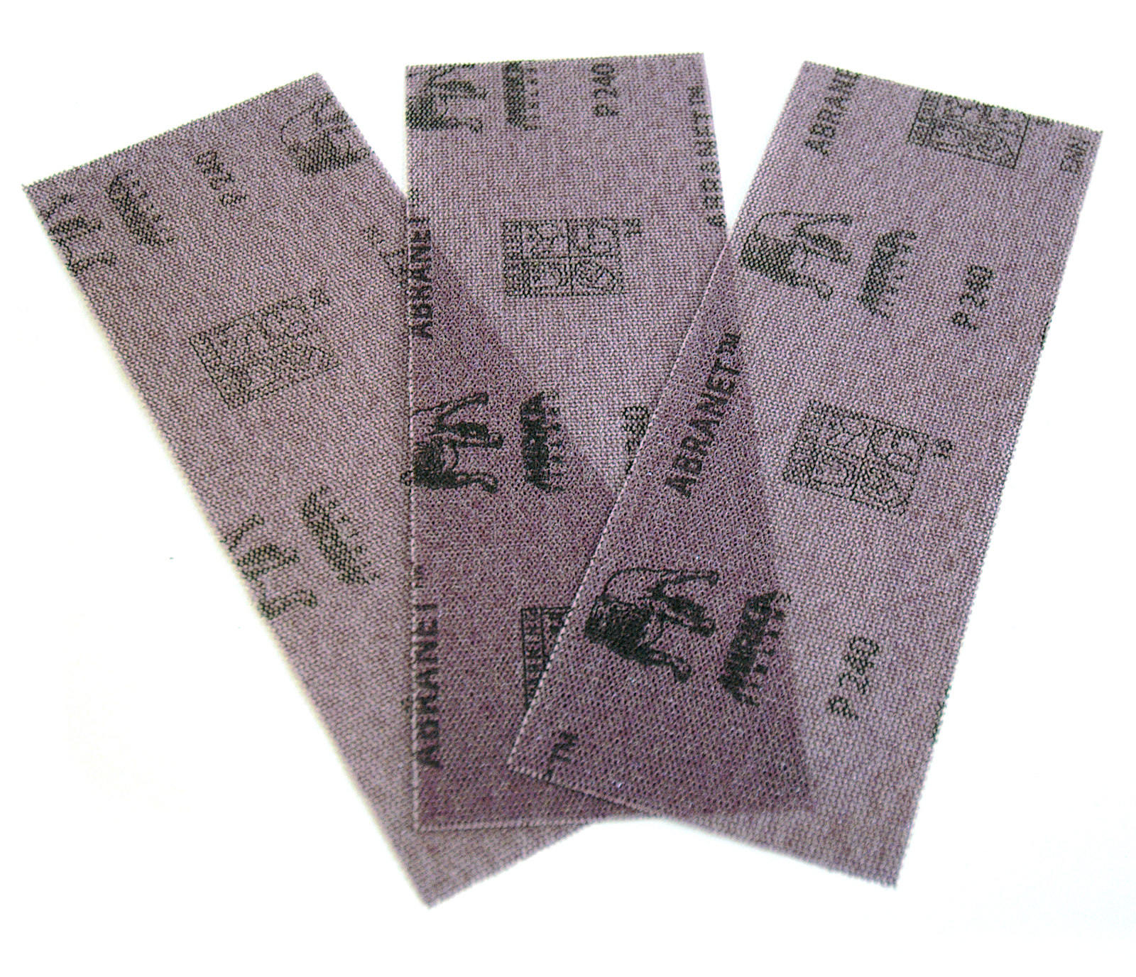 Nätmönstrat slippapper Mirka Abranet AE178F1018; 81x133 mm; P180; 10 st.