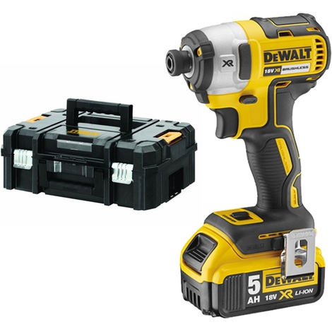 Slagskruvdragare DeWalt DCF887P2; 18 V; 2x5,0 Ah batt.