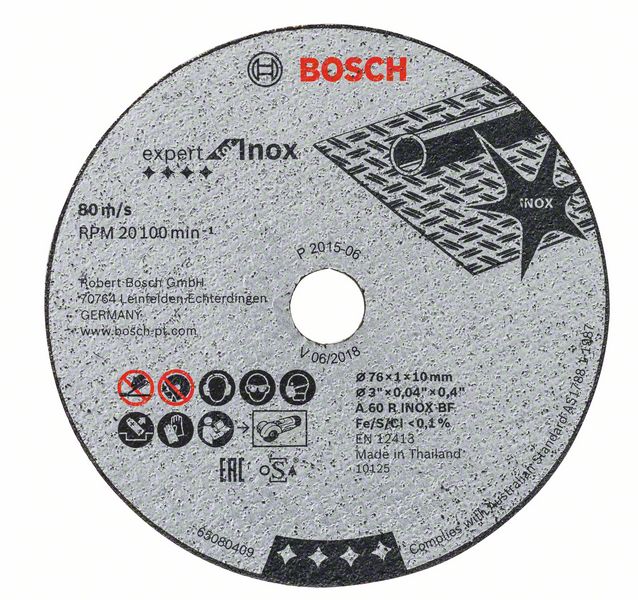 Kapskiva Bosch 2608601520; 76x1 mm; 5 st.