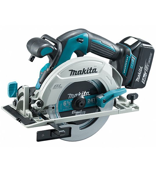 Batteridriven cirkelsåg Makita DHS680RTJ; 18 V; 2x5,0 Ah batt.