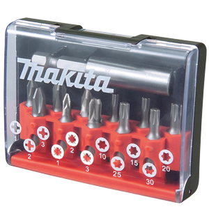 Bitssats för skruvmejsel Makita D-31083; 12 st.