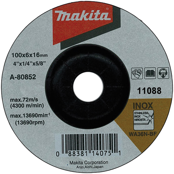 Slipskiva Makita A-80656; 125x6 mm