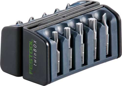Bitssats för skruvmejsel Festool twinBOX BB-MIX; 10 st.