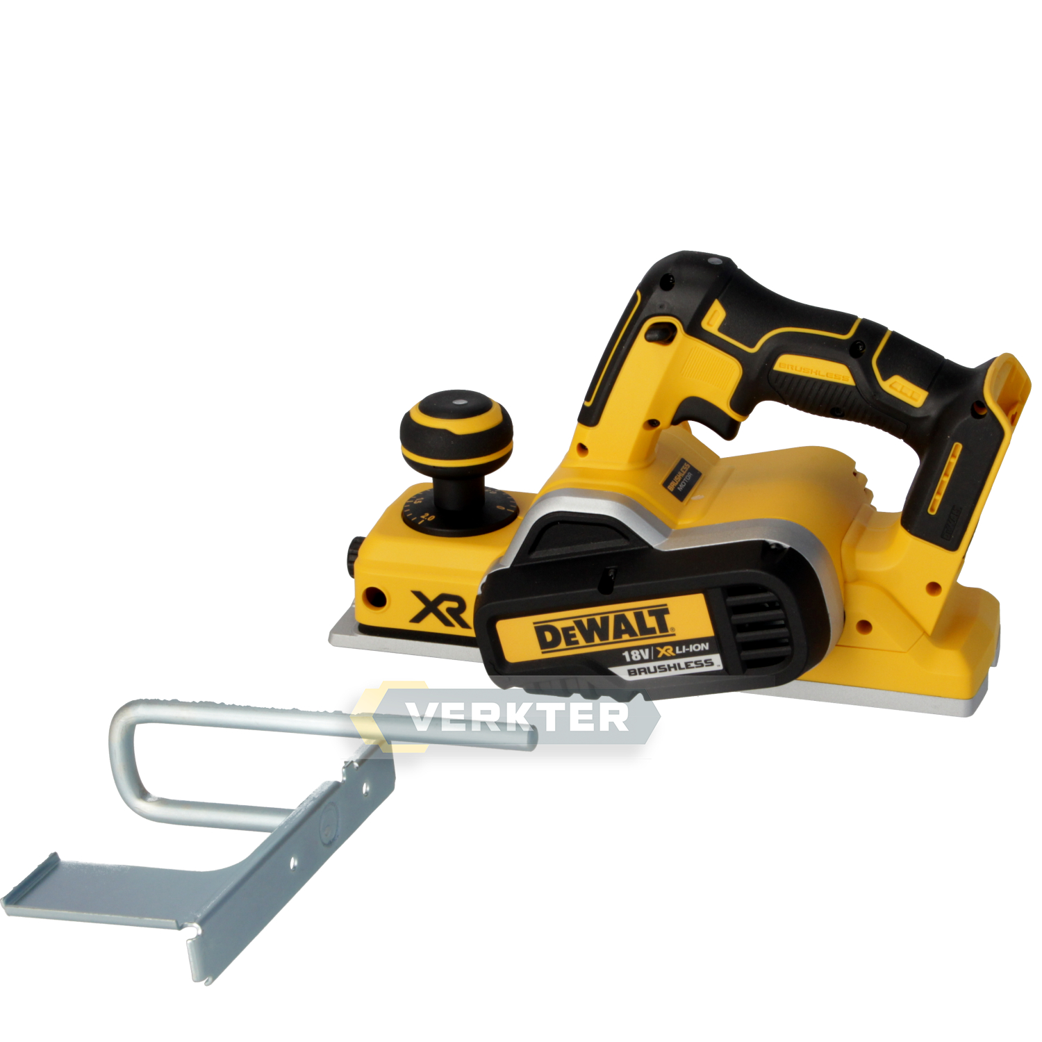 Batteridriven hyvel DeWalt DCP580N-XJ; 18 V (utan batteri och laddare)
