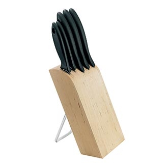 Knivset med träblock Fiskars ''Essential'' 1023782