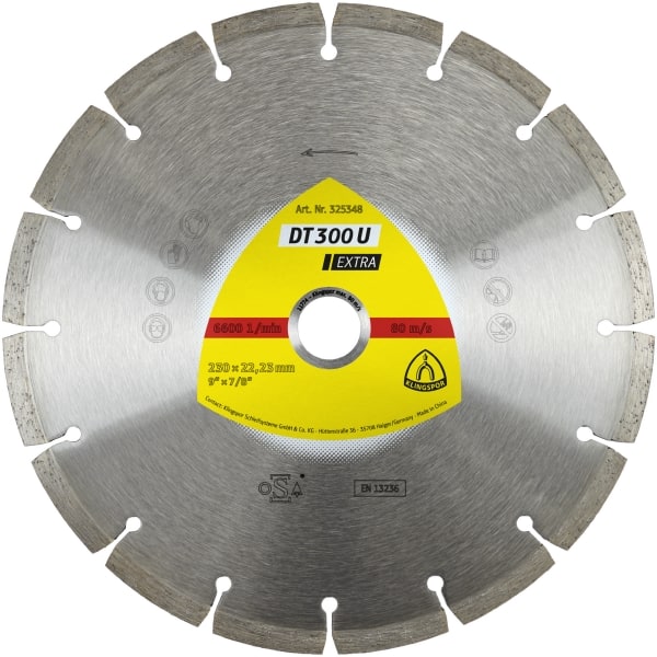 Diamantkapskiva Klingspor DT 300 U Extra; 230x2,3x22,23 mm