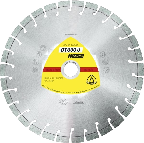 Diamantkapskiva Klingspor DT 600 U Supra; 350x3x20,0 mm