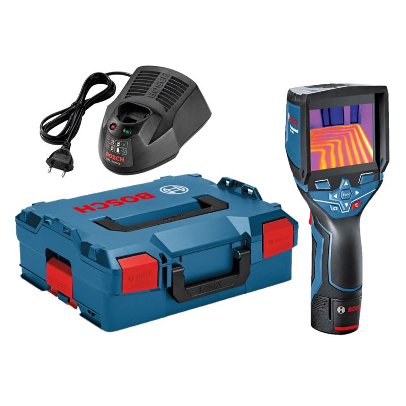 Infraröd termometer Bosch GTC 400 C; 12 V; 1x2,5 Ah; batt.