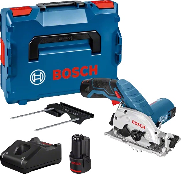Batteridriven cirkelsåg Bosch GKS 12V-26; 12 V; 2x3,0 Ah batt.