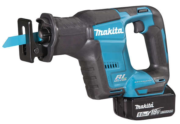 Batteridriven tigersåg Makita DJR188RTJ; 18 V; 2x5,0 Ah batt.