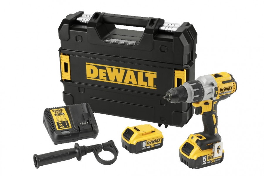 Slagskruvdragare / borr DeWalt DCD996P2-QW; 18 V; 2x5,0 Ah batt.